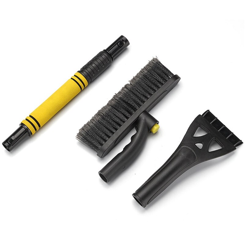 Cepillo de nieve extensible para coche de 35 pulgadas con escobilla de goma y rasqueta de hielo para parabrisas de coche SUV camión