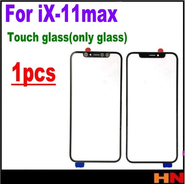 1pcs Top LCD Screen Front Glass Lens Repair Parts for iPhone 11 pro X XR XS MAX Front Outer Glass Lens Replacement