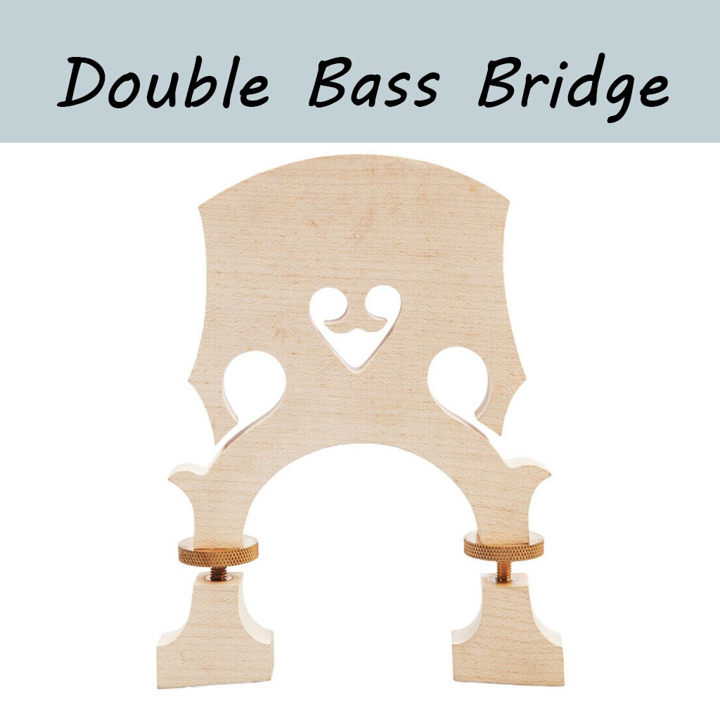 Dubbele Bass Bridge 1/2 3/4 4/4 Standaard Esdoorn Dubbele Bass Bridge Verstelbare Standaard Brug Bas Viool Brug