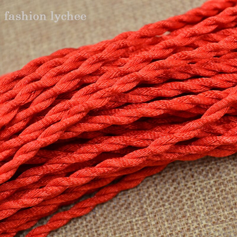 lychee 50pcs Chinese Style Braided Red Cord String Charm Bracelet For Women Men Fortune Amulet Handcrafted Bracelet