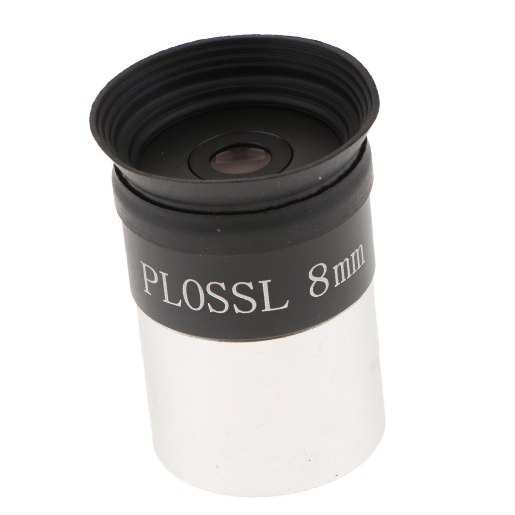 Ocular telescopio de 1,25 ''PL 8mm lente multicapa de 4 elementos Plossl-roscado para filtros astronómicos estándar de 1,25 pulgadas