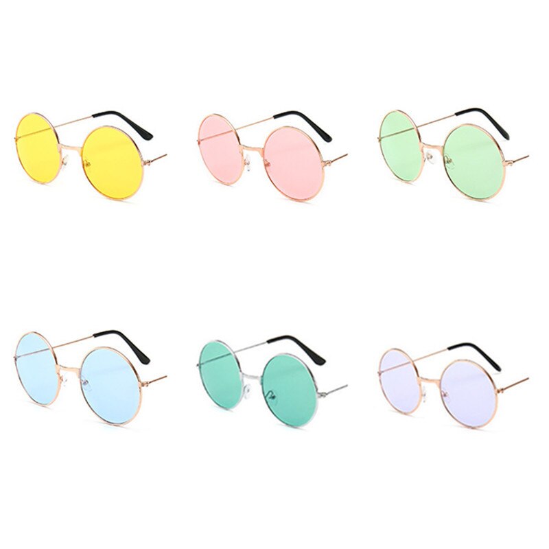 9 Kleuren Auto Retro Vintage Zonnebril Ronde Metalen Zonnebril Mannen Vrouwen Mode Bril Driver Bril