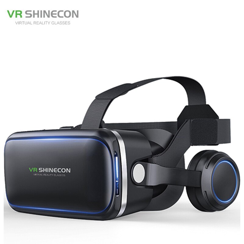 VR Shinecon-Gafas de realidad Virtual 3D para casco de teléfono inteligente, gafas VR, auriculares, prismáticos para videojuegos: G04E