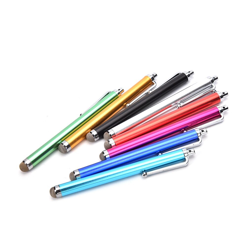 1pc metallfaser-stylus-mikrofaserspitzen-touchscreen-stifte für iphone, samsung, smartphones, tablets und pcs (farbe zufällig)