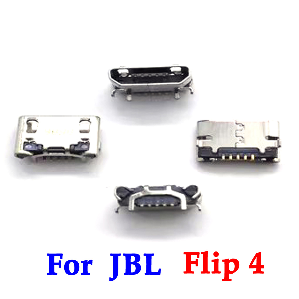 1PCS For JBL Flip 3 Bluetooth Speaker USB dock connector Micro TYPE-C USB Charging Port socket power plug dock: Silver