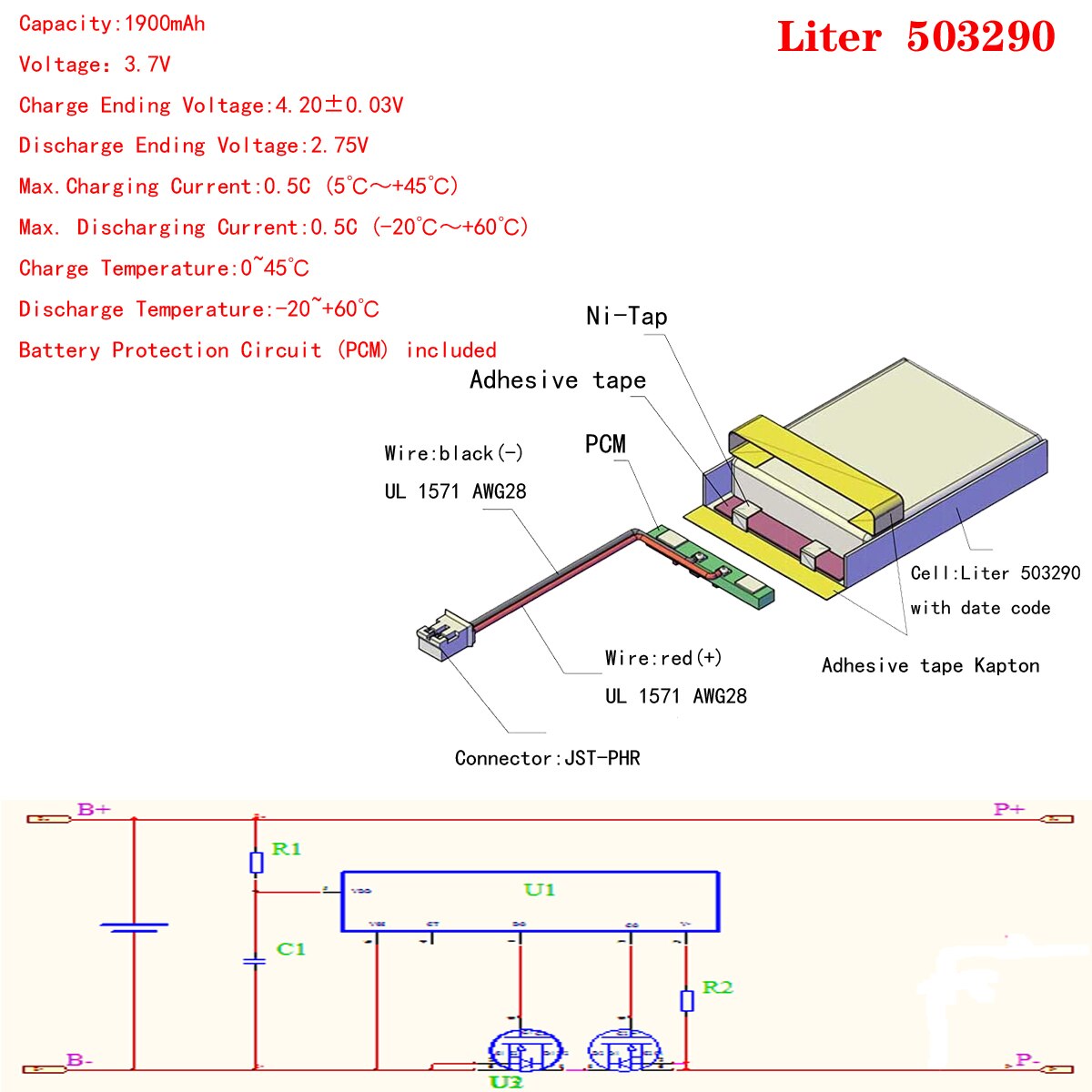 2.0 503290 3.7v 1900 mah mechanischer tastatur-tablet-computer gps dvd universal-li-ionen-akku für  pc 7 zoll 8 zoll 9 zoll