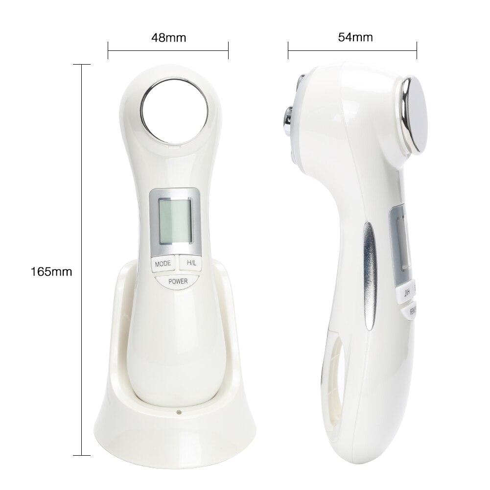 Gezicht Massager 6 In 1 Led Rf Photon Skin Lifting Verjonging Trillingen Therapie Ems Ion Microstroom Mesotherapie Machine