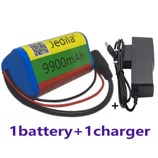 100%.New.12V.9900 mAh.3S1P.Batterie Au Lithium.18650.Batterie Au Lithium Pack Protection Conseil Recarregável.: Vermelho