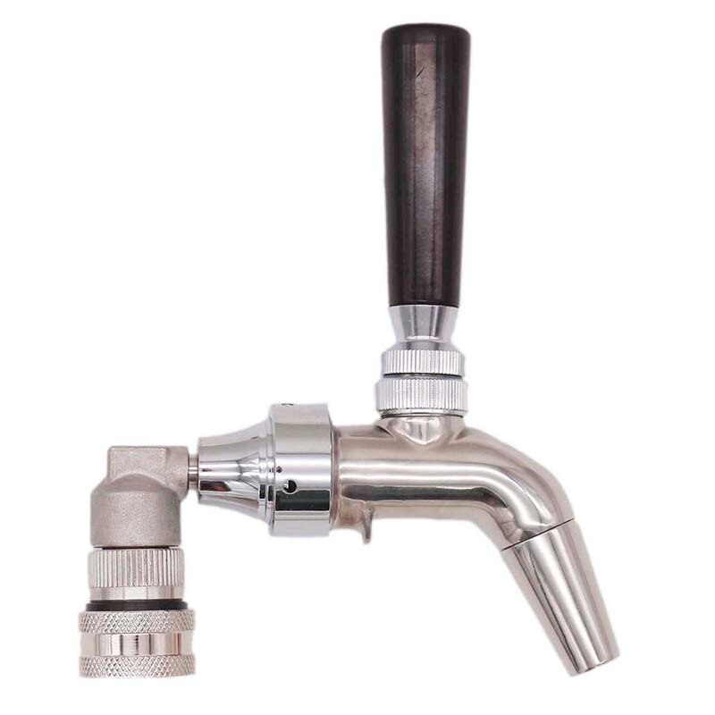 Stainless Forward Sealing Tap with Stainless Ball Lock Quick Disconnect Homebrew Kegging For Ball Lock Cornelius Keg Mini Keg