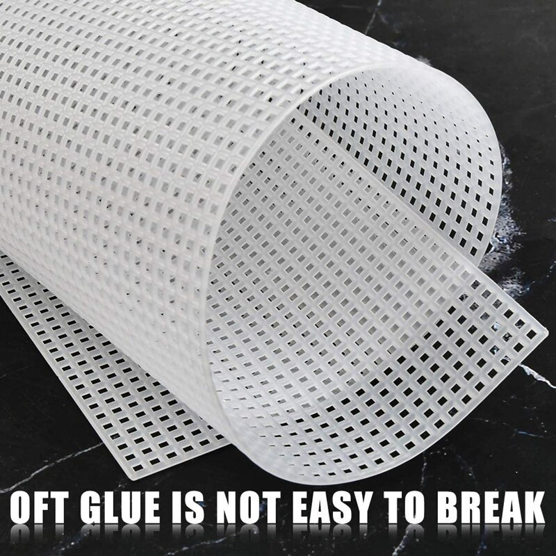 20Pcs Plastic Mesh Canvas Sheets For Embroidery, Acrylic Yarn Crafting, Knit And Crochet Projects (10.2 X 13.2 Inch)