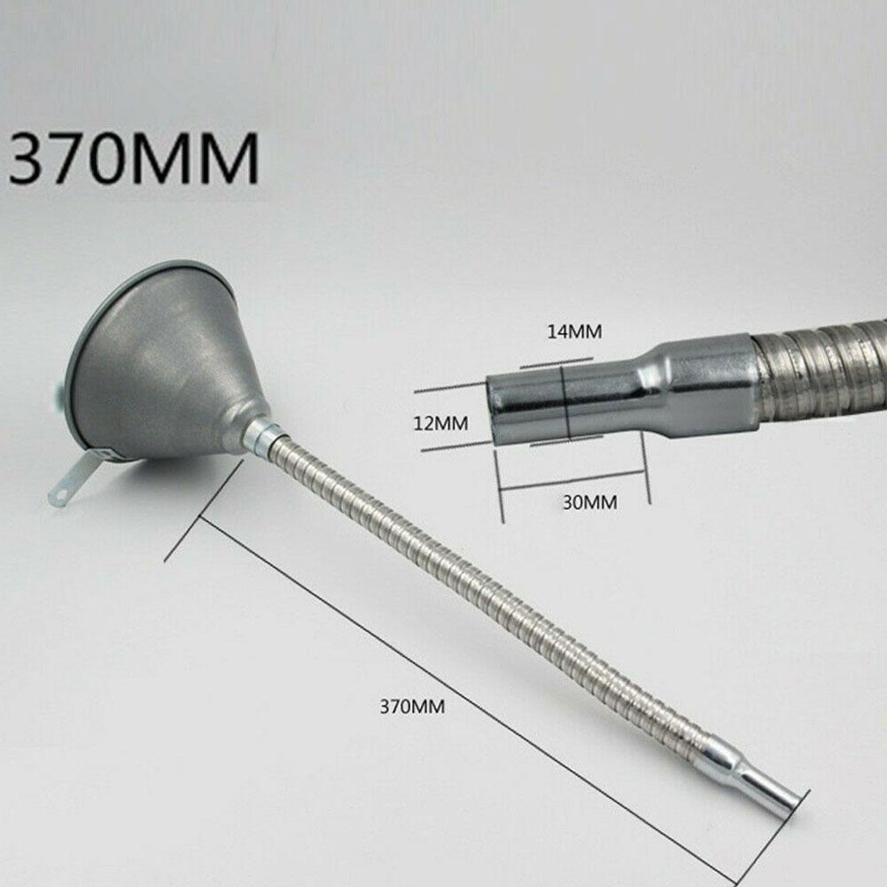 Embudo Universal de hierro para coche, embudo de repostaje de combustible y aceite de motor de gasolina, flexible con filtro, accesorios para coche