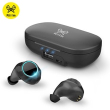 Riilm echte draadloze stereo oortelefoon draadloze 3D stereo Bluetooth oordopjes en power bank met Microfoon handsfree bellen