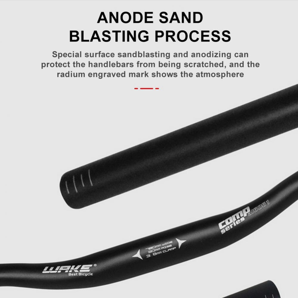 MTB Handlebar Aluminum Alloy Bicycle Swallow Handle 31.8*780mm/720mm Matt Black Bike Handlebars Matte Mountain Bike Accessories