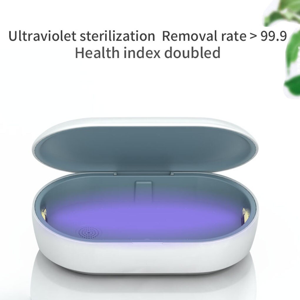 Uv Sterlizer Doos Mobiele Telefoon Uv Licht Sterlizer Cleaning Box Gsm Draadloze Oplader Aroma Diffuser Draagbare Uv Lamp Case