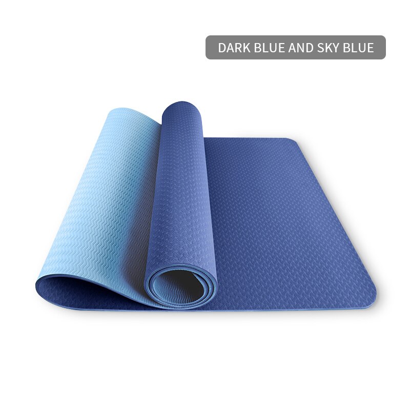 Yoga Mats Widened Thickened Thickness Non-slip 1830*610*6mm Pilates Home Exercises Gym Sports Extra Mat Tasteless Fitness Pad: sku9