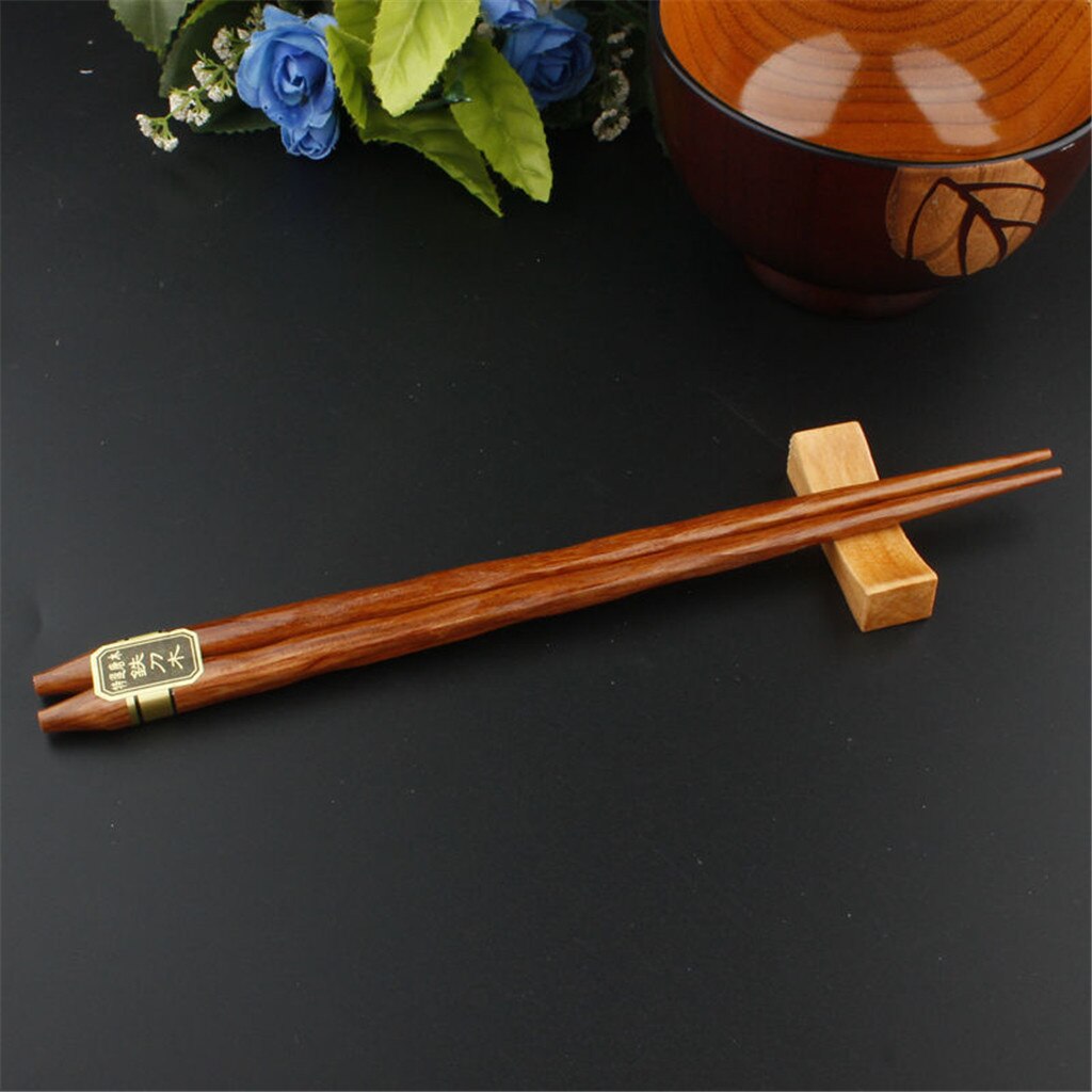 5 Pairjapanese Stijl Houten Eetstokjes Herbruikbare Natuurlijke Beuken Eetstokjes Servies Pizza Noodle Tool Chinese Houten Eetstokjes