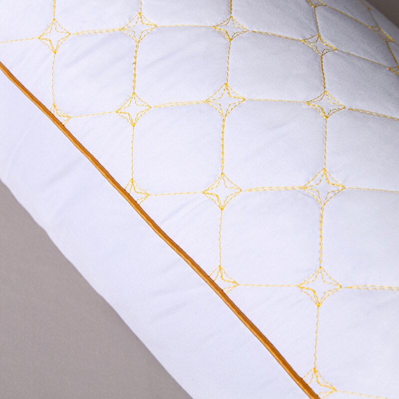 Oreiller de luxe de pour dormir, moelleux et de soutien, pour lit d'hôtel, mi-haut, noyau de remplissage, pour la maison