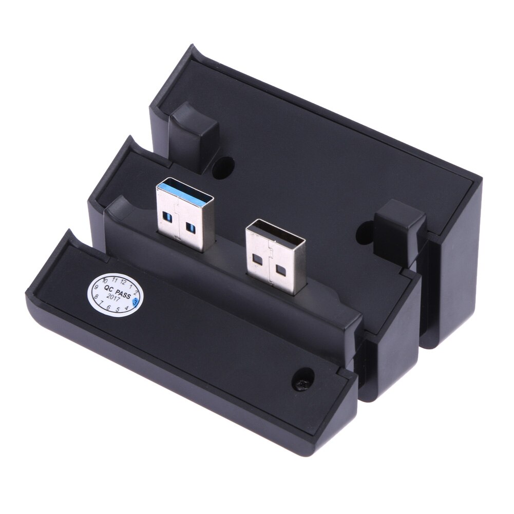Accesorios de Hub para PS4 Pro, extensión de 5 puertos USB 2,0, carga para juegos duradera con adaptador de indicador LED, 1 consola USB 3,0