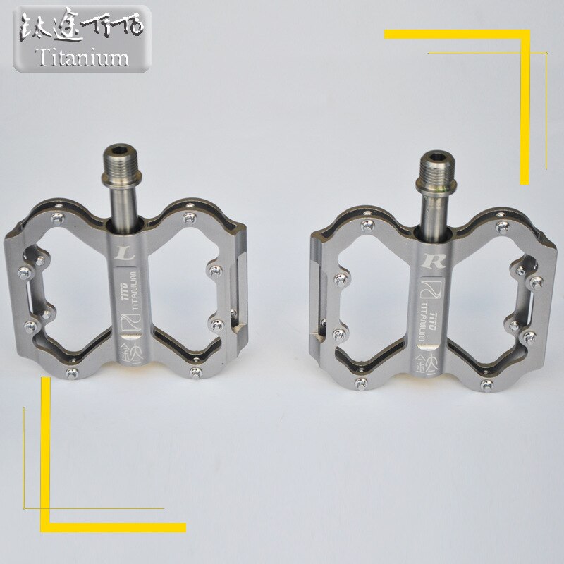 Way TiTo – pédales ultra-légères en alliage de titane, pour vtt, 3 Palin, 224 g/paire