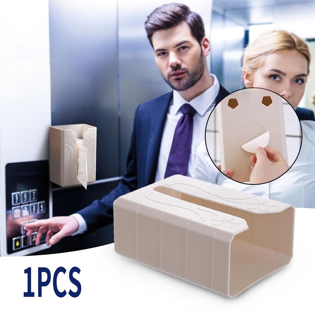 Waterproof Wall Mount Toilet Paper Holder Shelf Toilet Paper Tray Roll Paper Tube Storage Box Tray Elevator Tissue Box