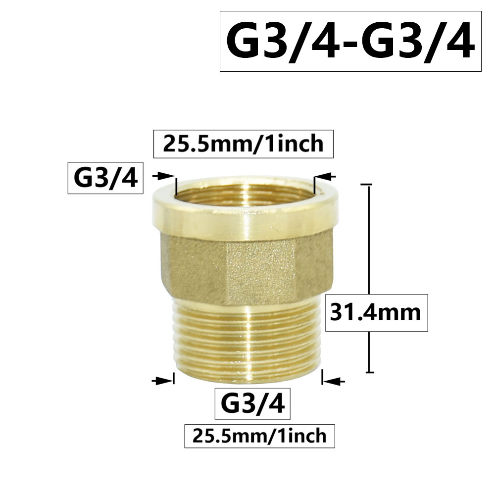 Latão 1/2 "3/4" 1 "macho fêmea rosca conector reduzindo acoplador acessórios de cobre conectores de tubo adaptador de torneira de água: cinza