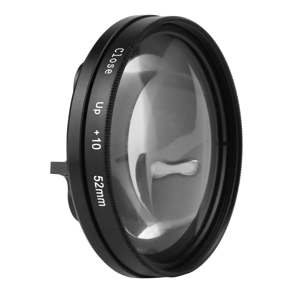 52mm loupe accessoires 10 fois 10X Macro grossissement gros plan lentille filtre pour Gopro Hero 8 7 6 noir caméra d'action