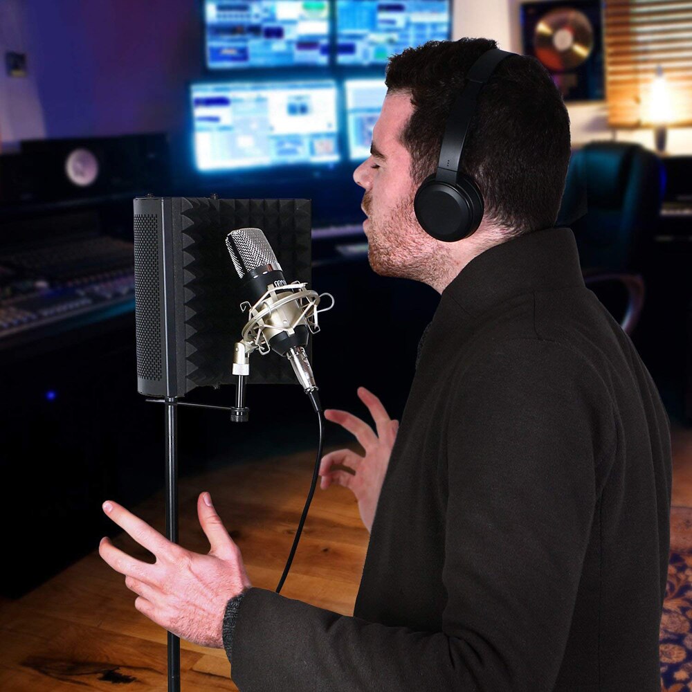 Recording Microphone Wind Screen Board Sound-absorbing Cover Microphone Sound Insulation Screen Sound-proof Plate