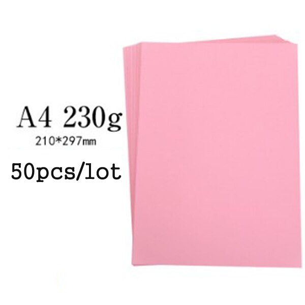 A4 Size 50 Pcs Thick Hard 230gms Cardboard Cutting Paper Paperboard DIY Painted Scrapbooking Greeting Card Paper Decorative: 1