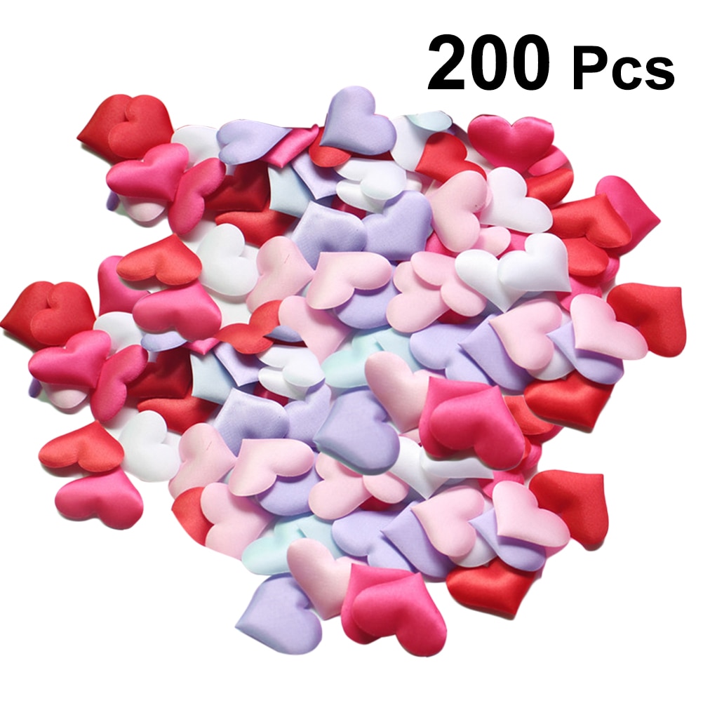 200 pièces romantique amour coeur pétales artificiels lancer des fleurs fête nuptiale douche mariage lit décoration accessoires
