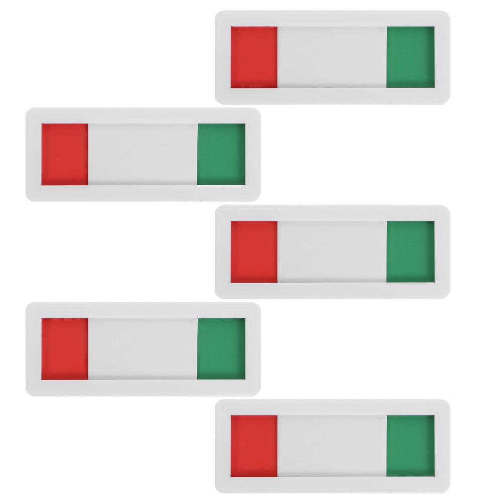 Panneau de porte rouge vert, 5 pièces, signalisation créative, glissière coulissante, bienvenue, bureau occupé, salle de conférence