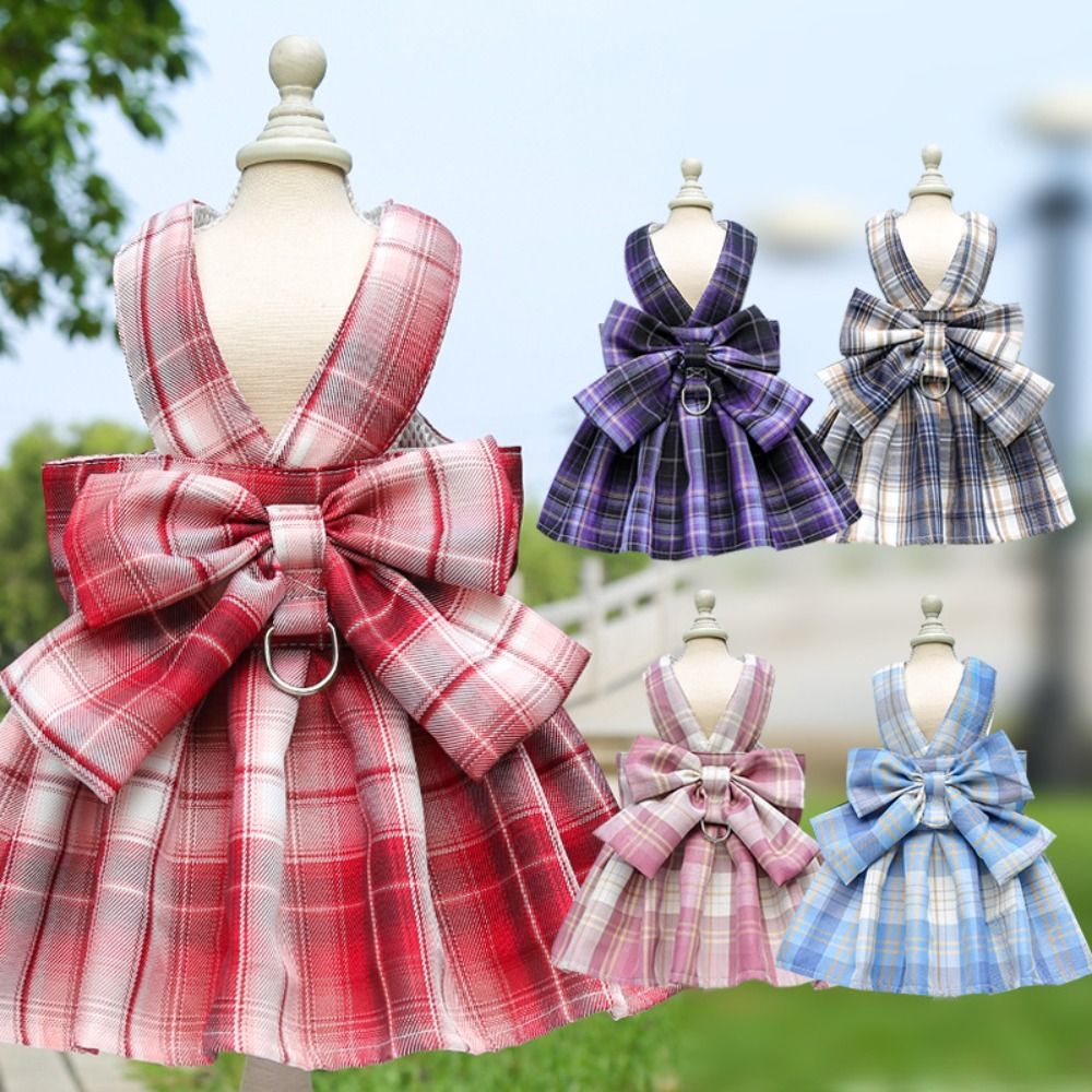 mit Leine Traktion Hund Plaid JK Kleid dünn Dacron Haustier nutzbar machen Felsen Bequeme waschbare Haustierweste Kleidung Kaninchen