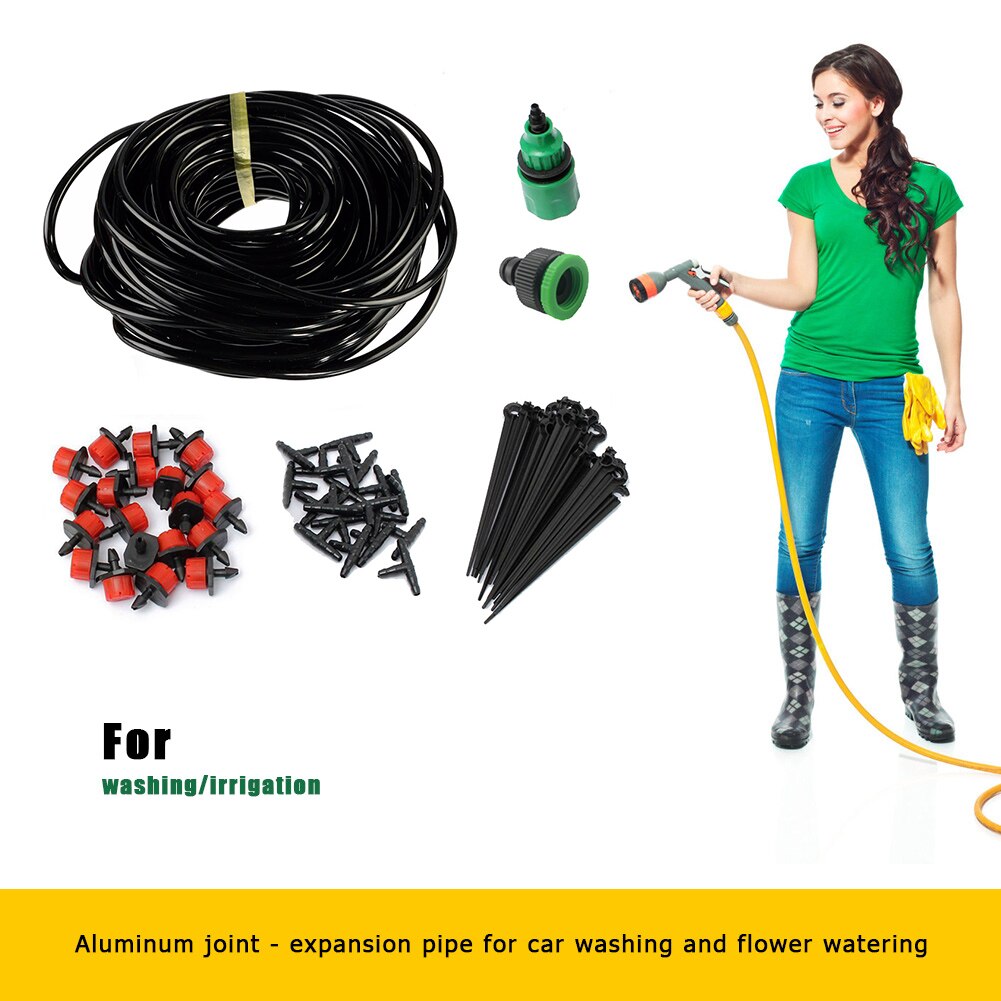 10m-50m Automatic Watering Device Intelligent Drip Garden Watering System Irrigation Drip Irrigation Set Fountain Sprinkler