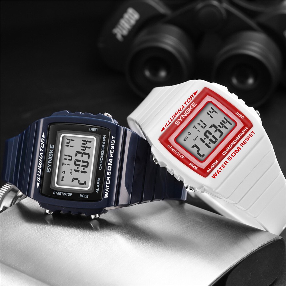 Mode Mannen Sport Horloges Count Down Waterdicht Horloge Digital Horloges Mannelijke Klok Masculino