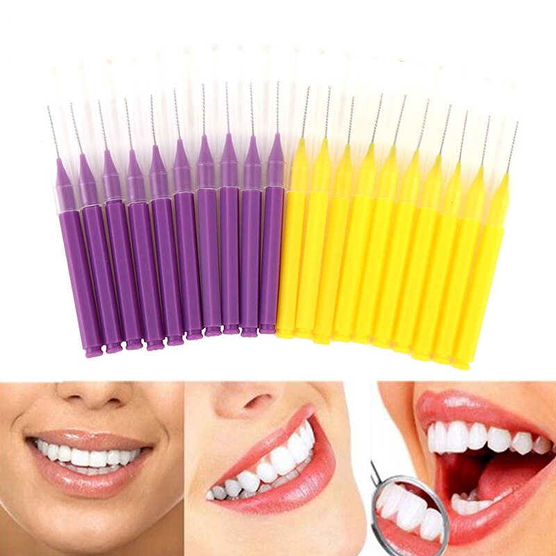 10pcs Healthy Tooth Floss Oral Hygiene Dental Floss Soft Plastic Interdental Brush Toothpick For Teeth Cleaning Oral Care