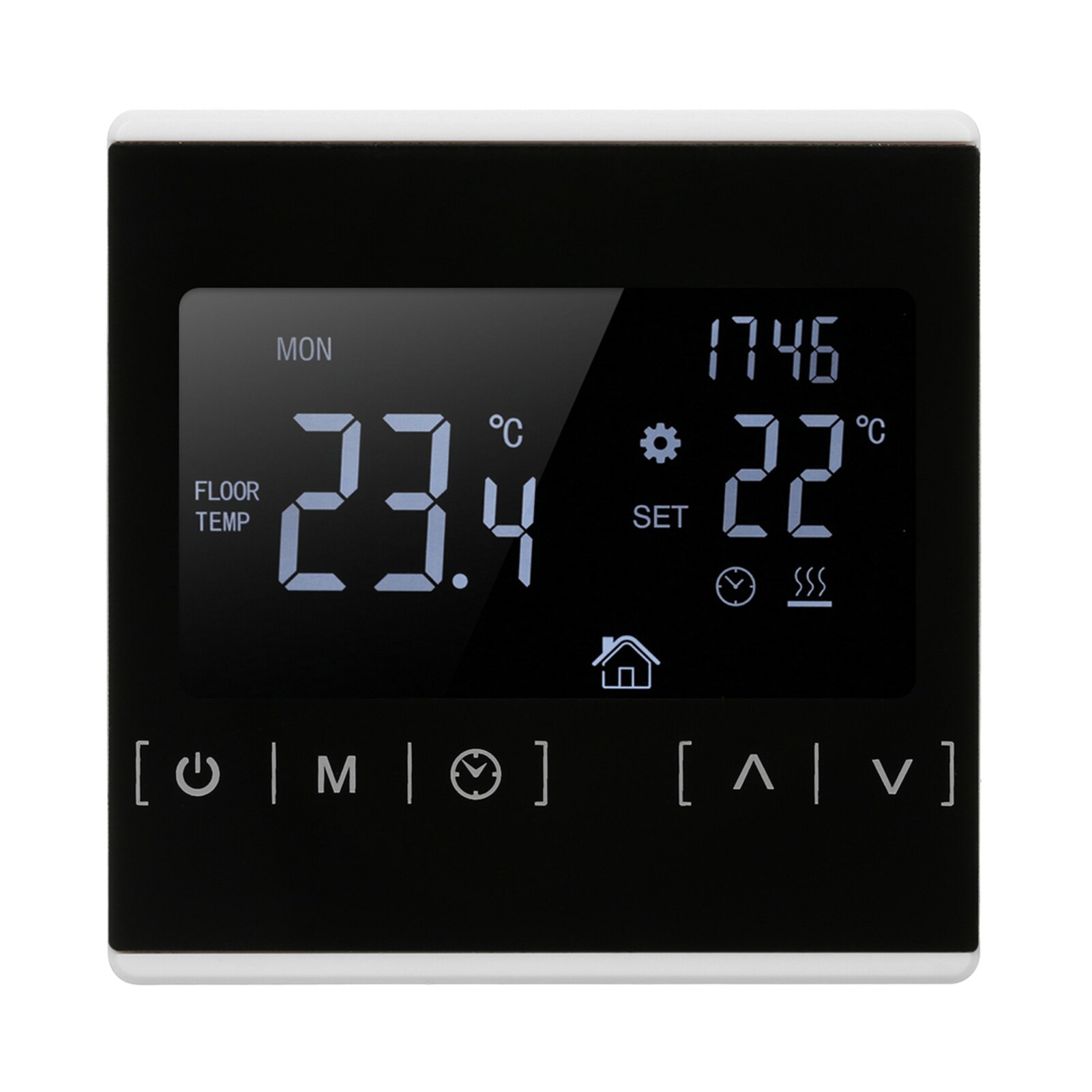 Multifunctional LCD Touched Screen Intelligent Thermostat Electric Floor Heating Thermostat Home Temperature Controller