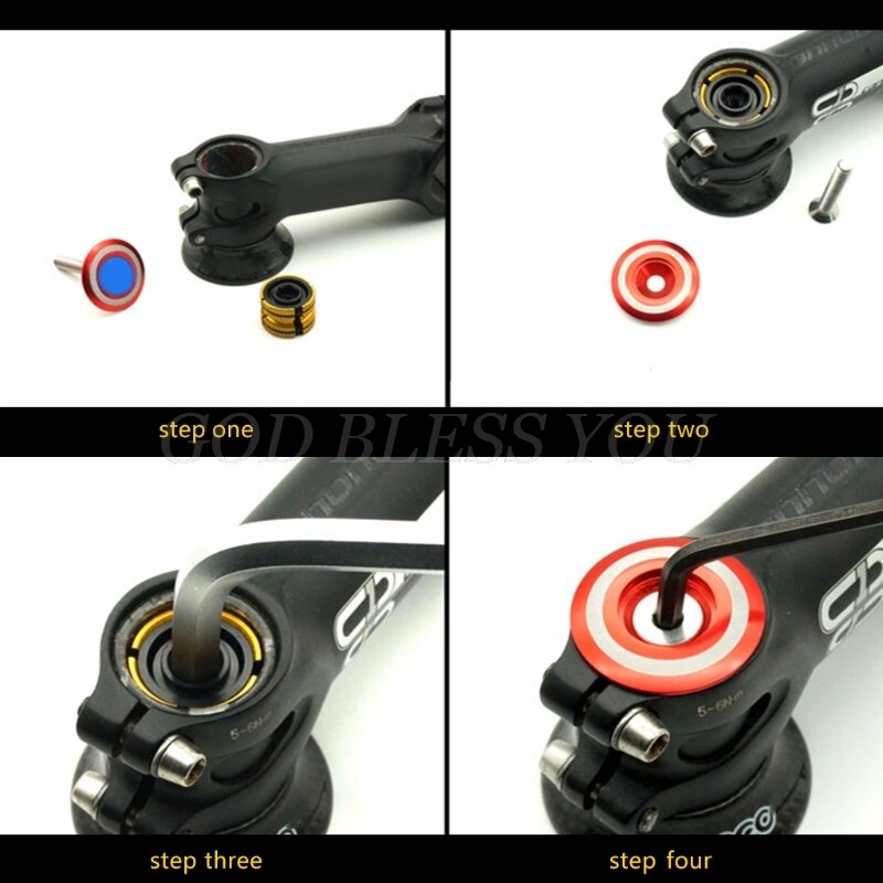 Bicycle Headset Plug Stem Top Cap Extender For 28.6mm Carbon Fiber Front Fork Bike Headset Expander Plug