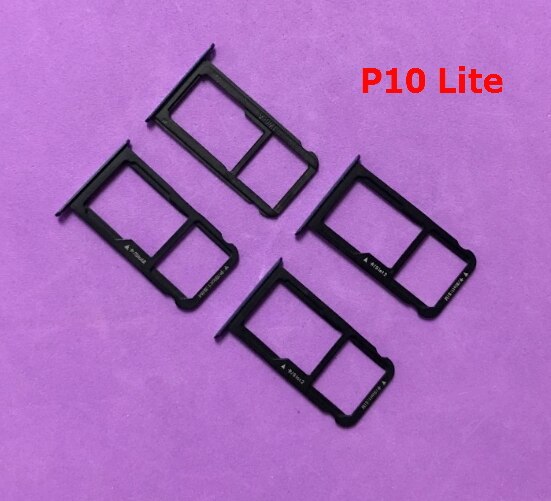 10 Stks/partij Voor Huawei P10 Lite 5.2 Inch Lade Micro Sd Kaarthoudersleuf Sim-kaart Adapter Reparatie Onderdelen