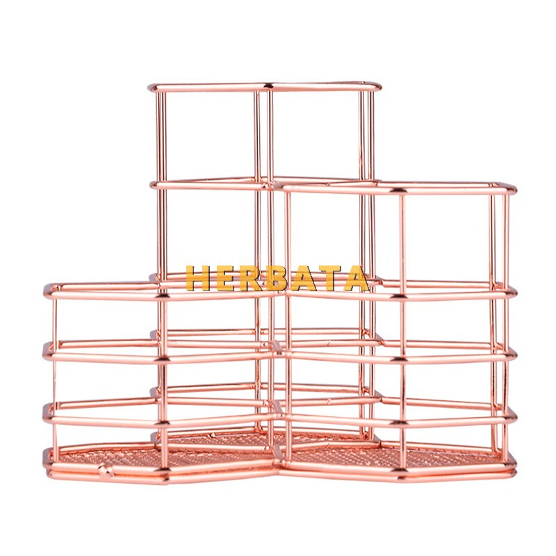 Metal pen pencil holder multifunctional desktop storage container desk organizer combination Office Accessories CL-2546