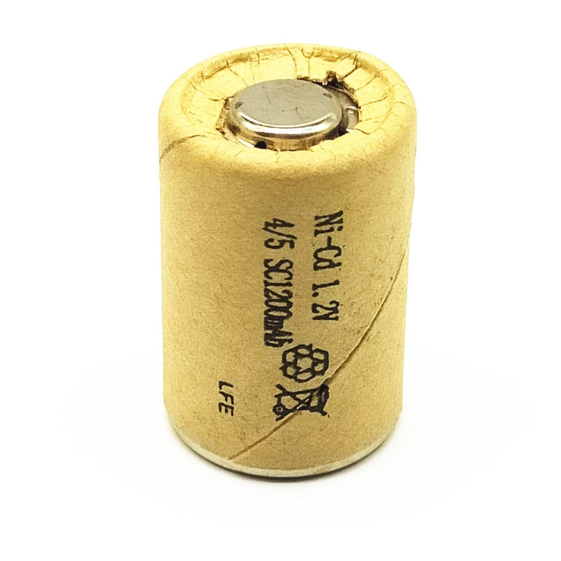 8/10/12/15PCS 4/5SC 1.2V rechargeable battery 1200mAh 4/5 SC Sub C Ni-CD nicd cell for electric drill screwdri