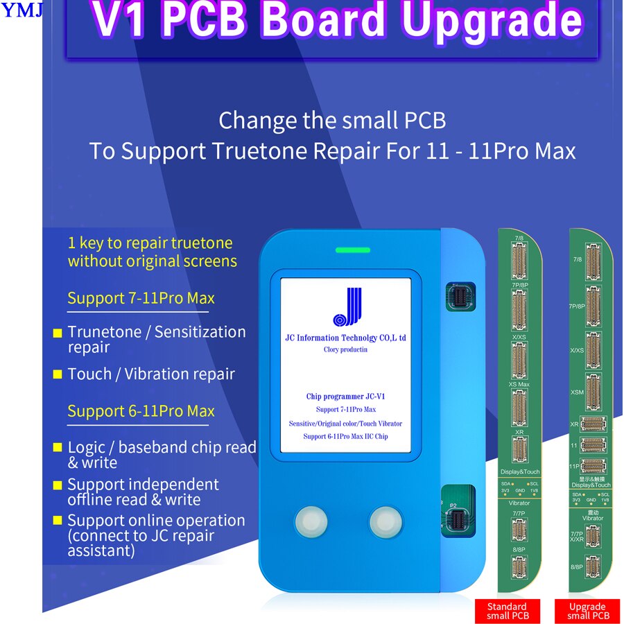 Jc V1 Programmeur Voor Iphone 7 Tot 11 Pro Max Licht Sensor Truetone Vibrator Data Lezen Schrijven Herstel Reparatie