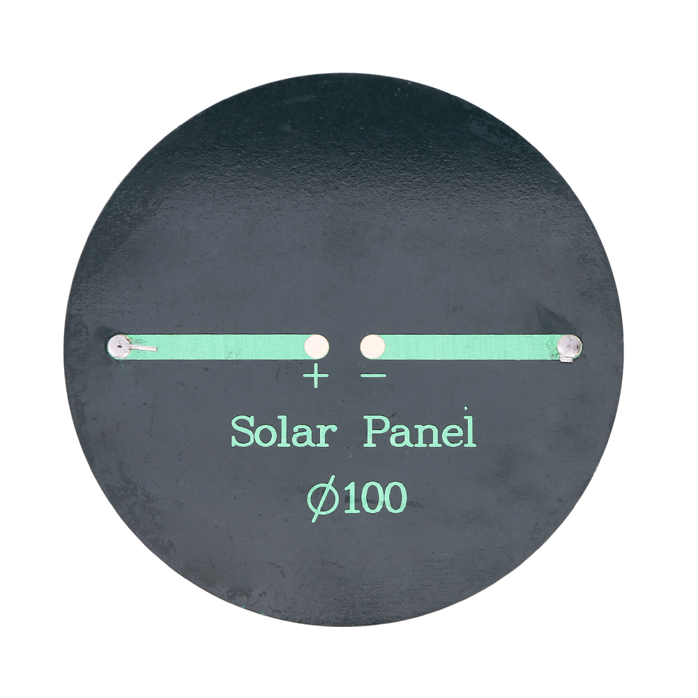 6V 0.8W Mini Polycrystalline Silicon Solar Cell Module Circle Round Polysilicon Solar Panel Module 24 Solar Cells