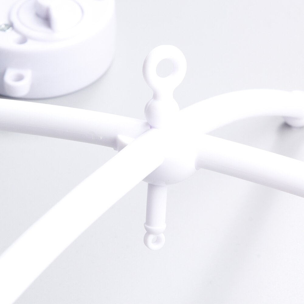 White Baby Rattles Infant Mobile Bed Bell Toy Rattles Bracket Set Holder Arm Wind-up Hugs Music Boxes Baby Toys Developing Toys
