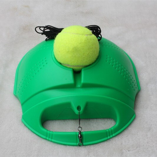Bola de tênis de treinamento, ferramenta de treino, tênis, esporte, treinador de bola de rebote com base para instrutor de tênis, dispositivo de treino: Verde