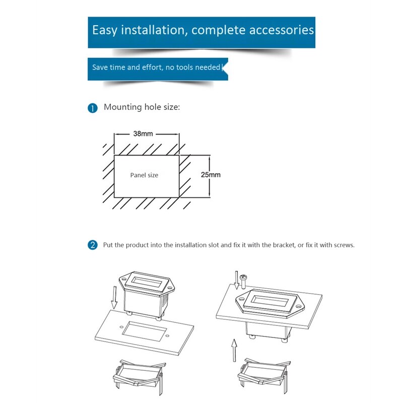 LED Round Battery Indicator Meter Gauge 12/24V 36V 48V 72V for Boat Golf Cart Yamaha Club Cart Forklift