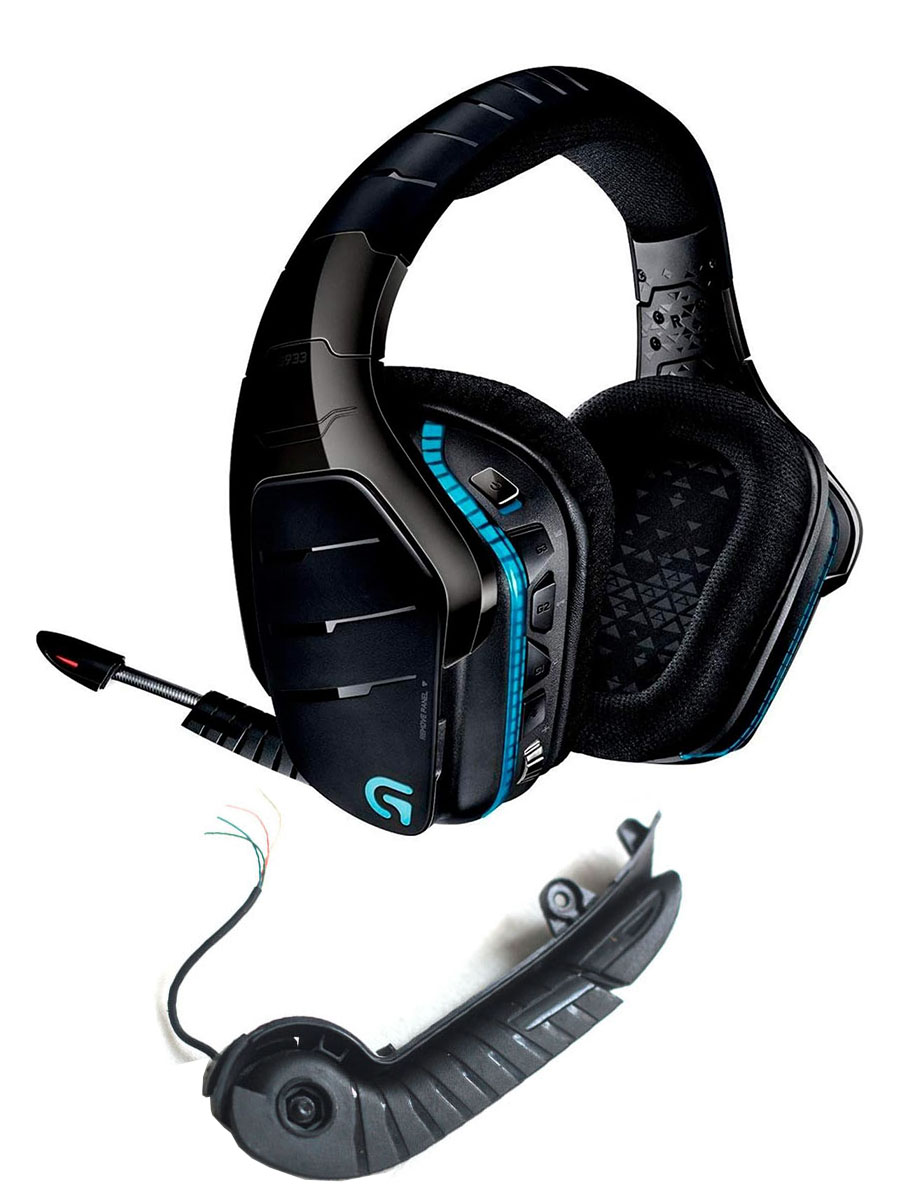 Micrófono Original de Logitech G933 G935 G633 G635 Artemis Spectrum, piezas de reparación de auriculares inalámbricos