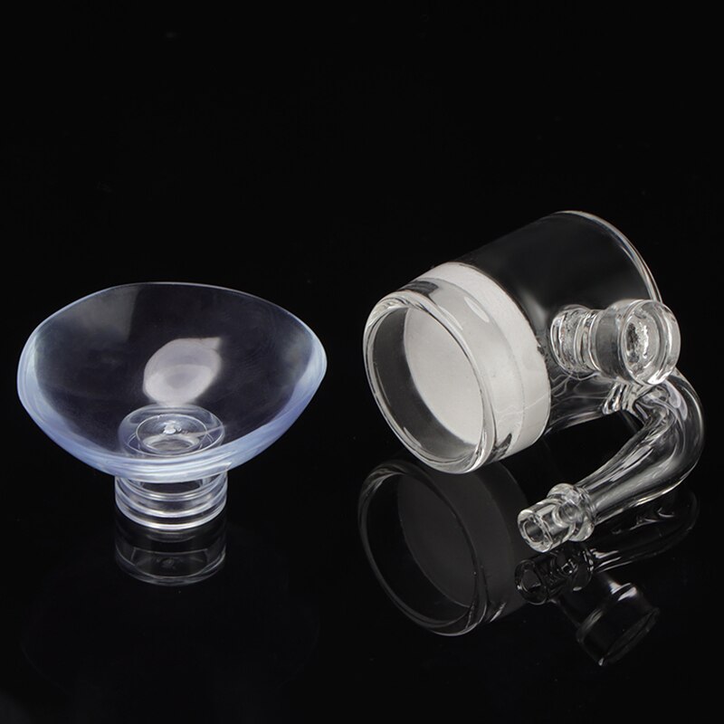 Akvarium  co2 diffuser glas platt vattenraffinör fisktank sugkopp vattenväxter tank mossa  co2 atomizer bubbelreaktor