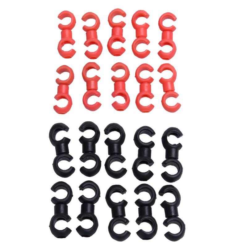 10 stk cykling mtb landevejscykel håndjern form clip hus slange guide til cykel bremse kabel gearskifter line taske drejelig lås