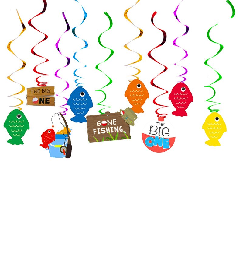 Fishing Theme Party Letter Banner Happy Birthday Letter Decoration Kids Event Party Supplies Decor Birthday Banner: 5