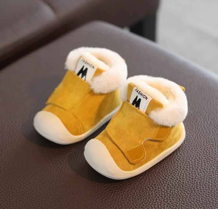 winter children plus cotton thick warm cotton shoes baby soft bottom toddler shoes cotton boots: 1 / 4.5