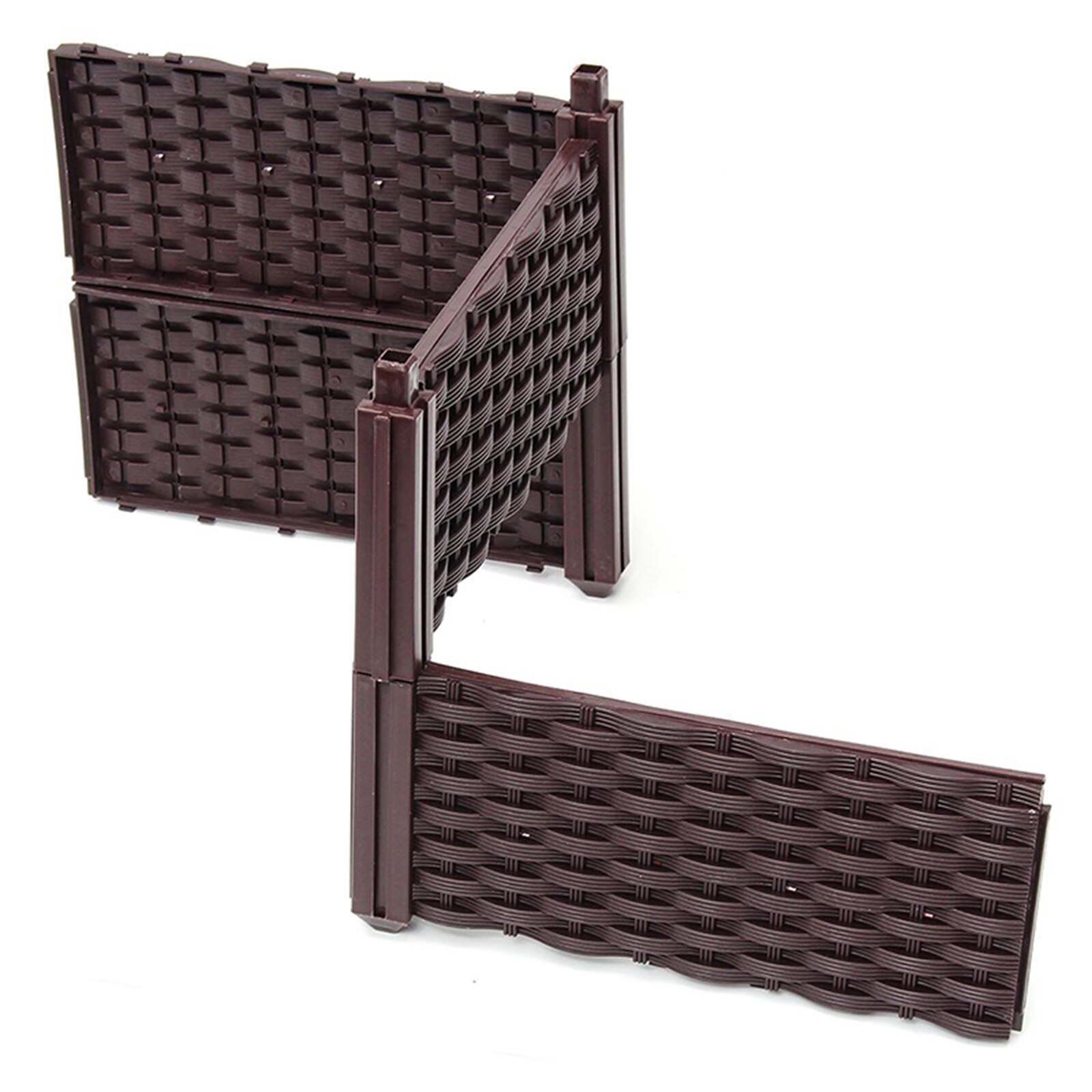 Rotan Plastic Planten Doos Balkon Groente Groeven Planter Box Kit Spliced Planten Trog Voor Binnenplaats/Dak/Tuin J